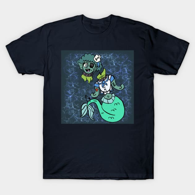 Dullahan Mermaid T-Shirt by BowlerHatProductions